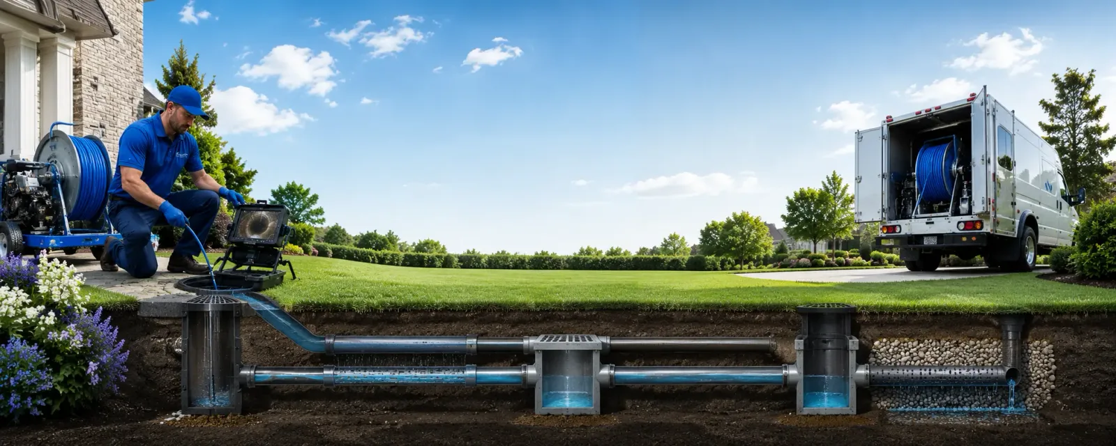 Outdoor drain cleaning information for Hatley, WI